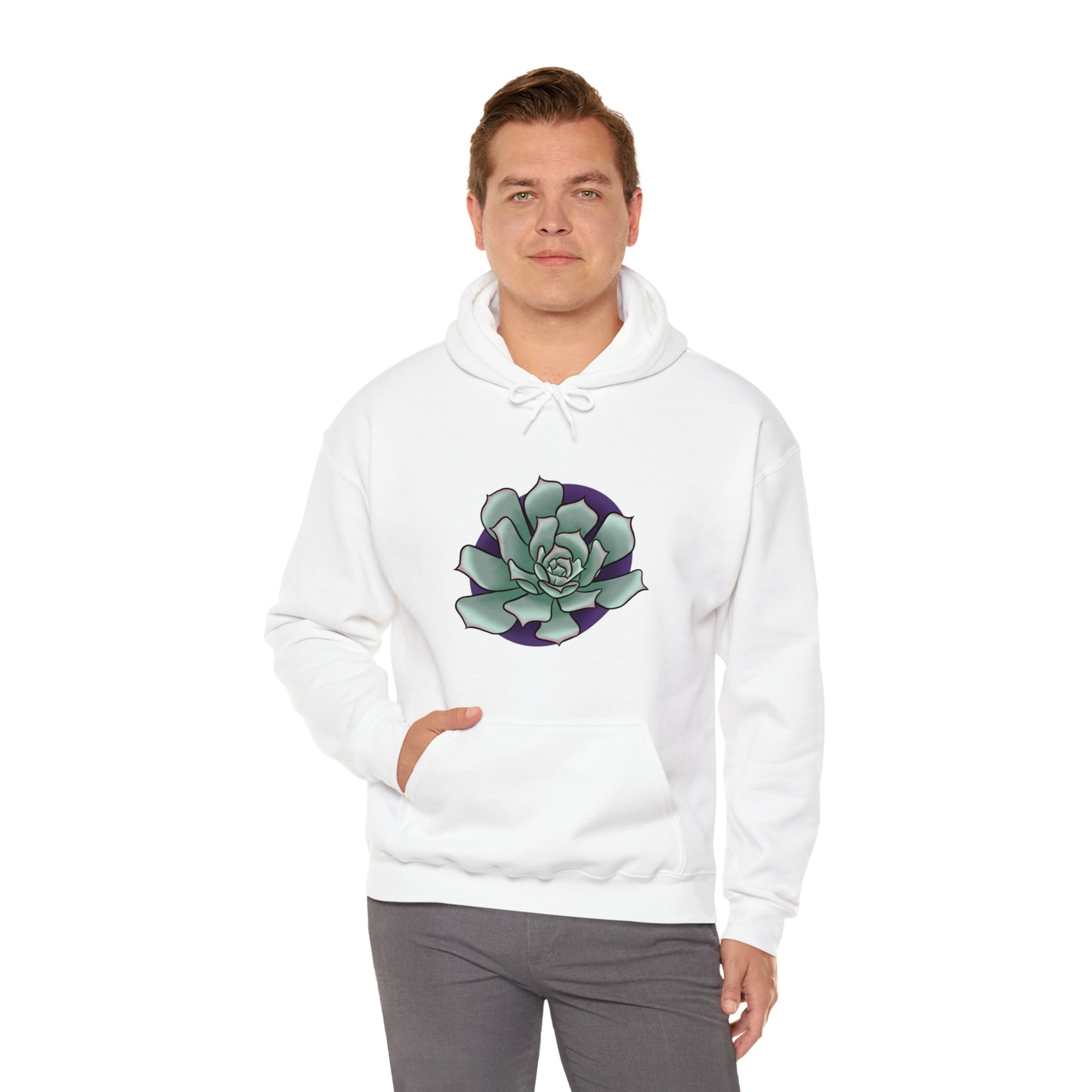 succulent Unisex Heavy Blend™ Hooded Sweatshirt Hoodie Printify   