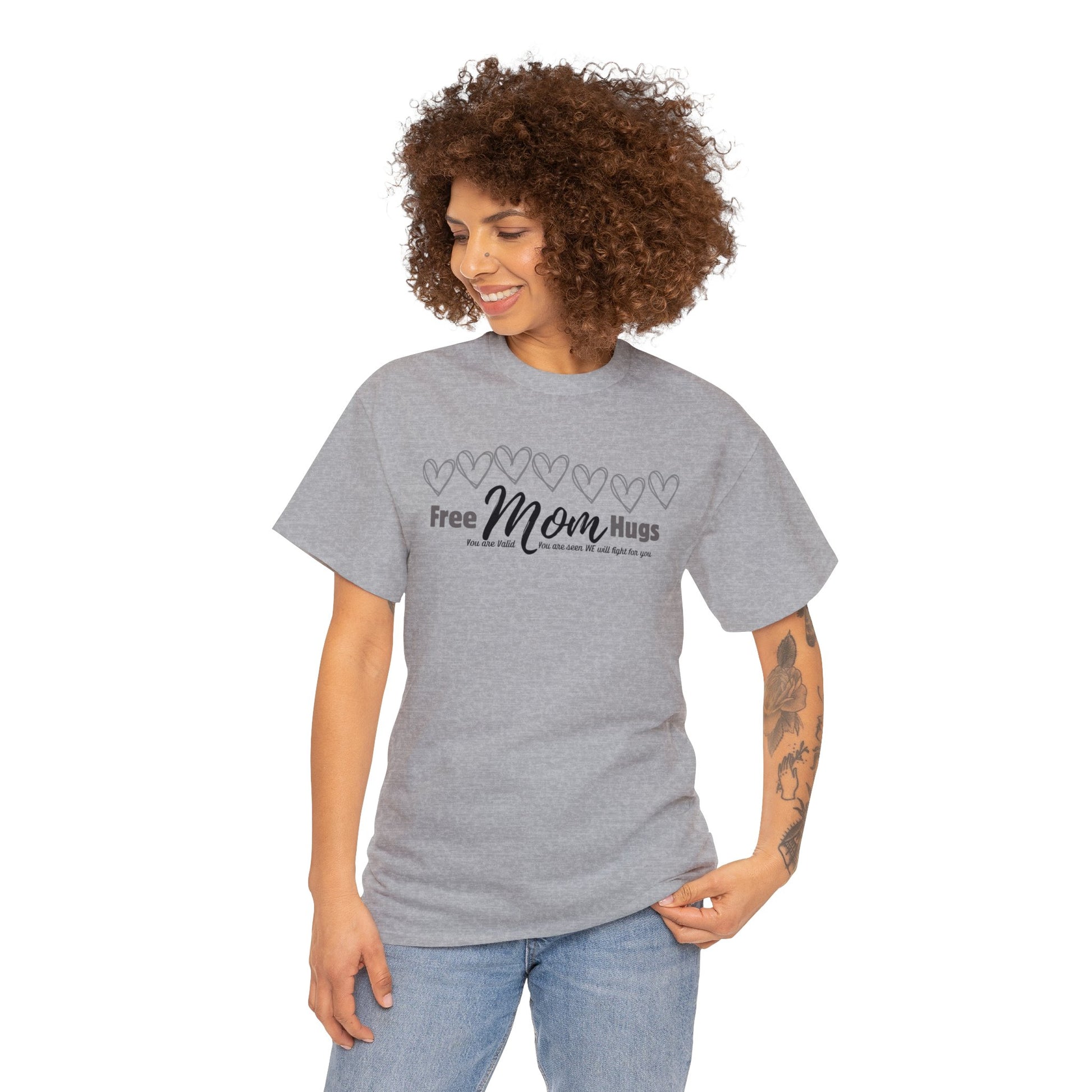 Spread Love and Acceptance: "Free Mom Hugs" Shirt T-Shirt Printify   