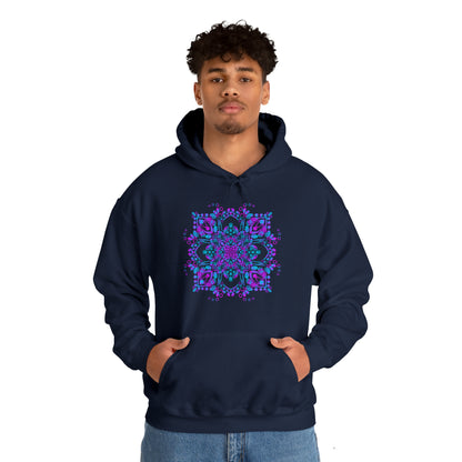 Mandala hoodie Unisex Heavy Blend™ Hooded Sweatshirt Hoodie Printify   