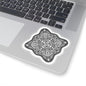 Spooky skull mandala Kiss-Cut Sticker Paper products Printify 4" × 4" Transparent 