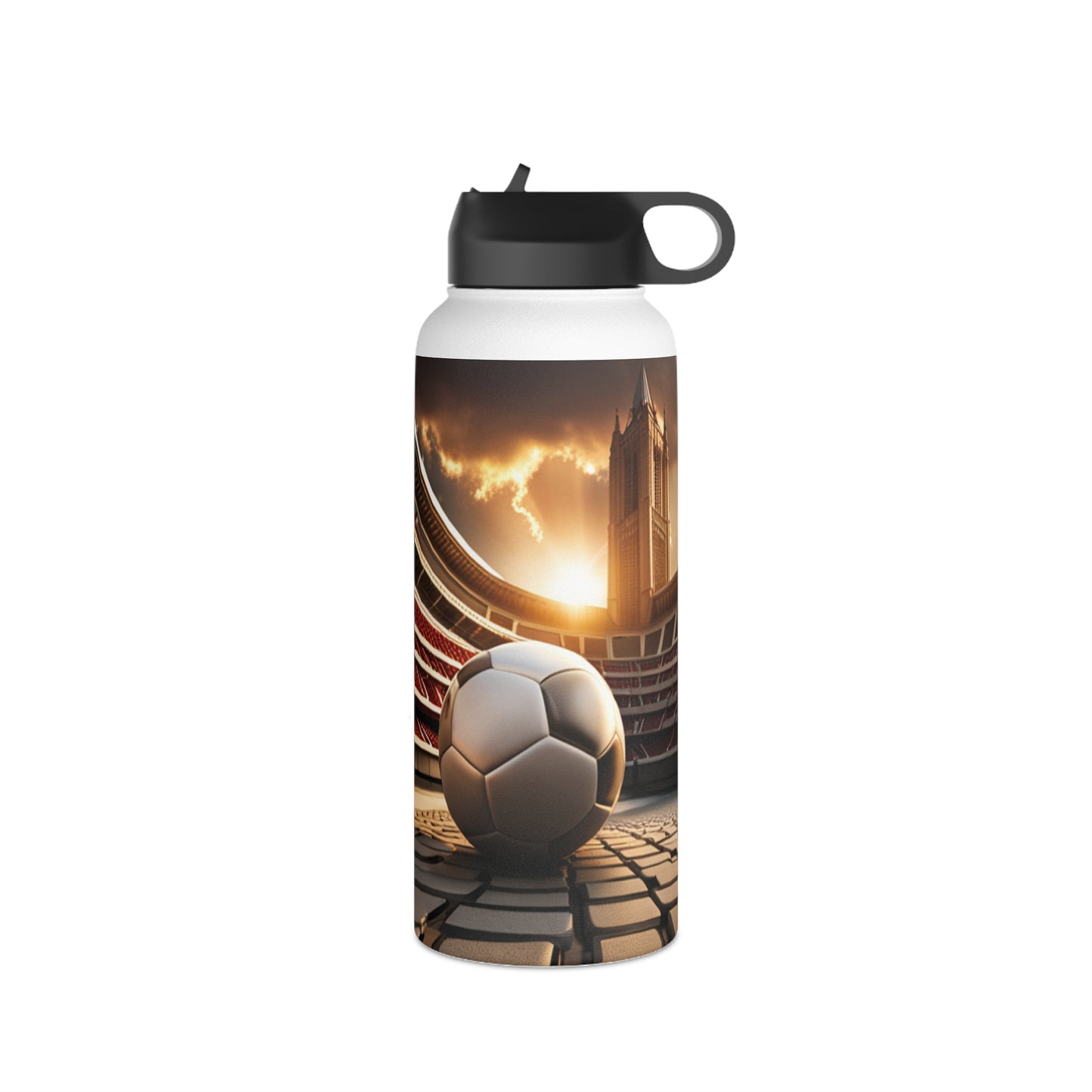 Soccer Stainless Steel Water Bottle, Standard Lid Mug Printify   