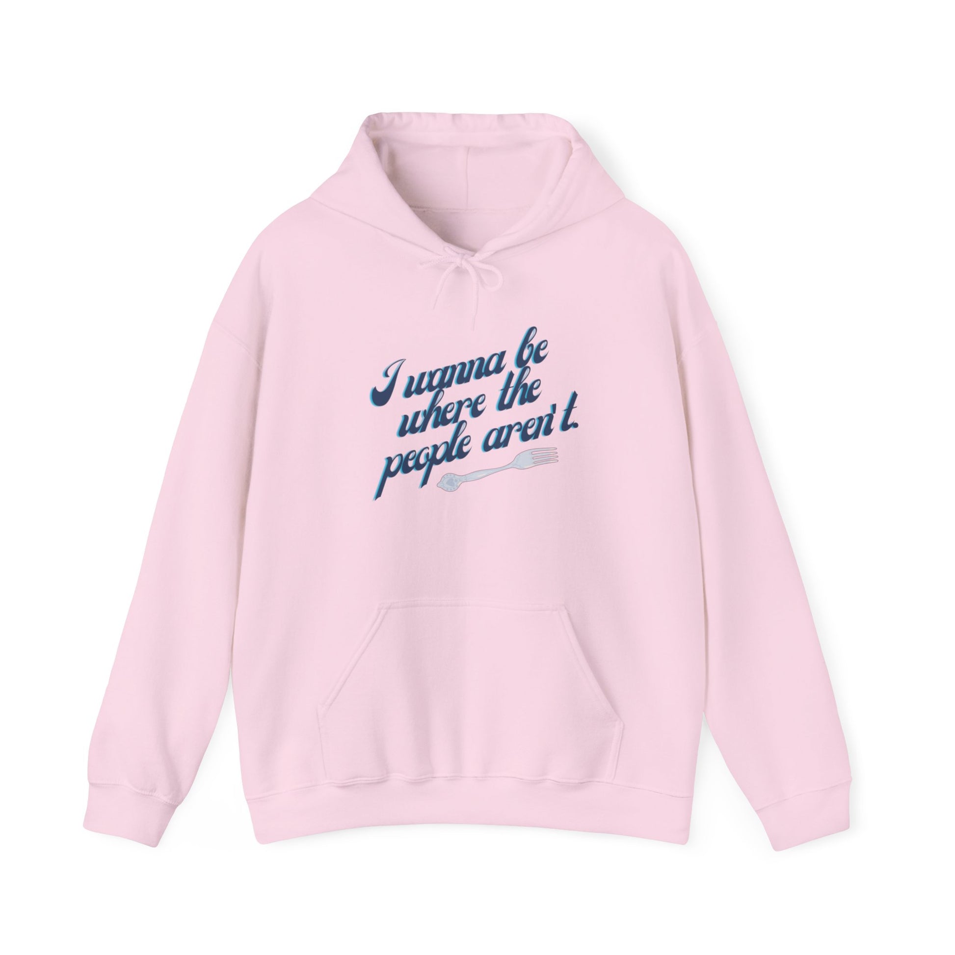 Embrace Your Introverted Side: "I Wanna Be Where the People Aren't" Hoodie Hoodie Printify   