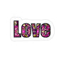 Colorful Love Kiss-Cut Sticker Paper products Printify 6" × 6" White 