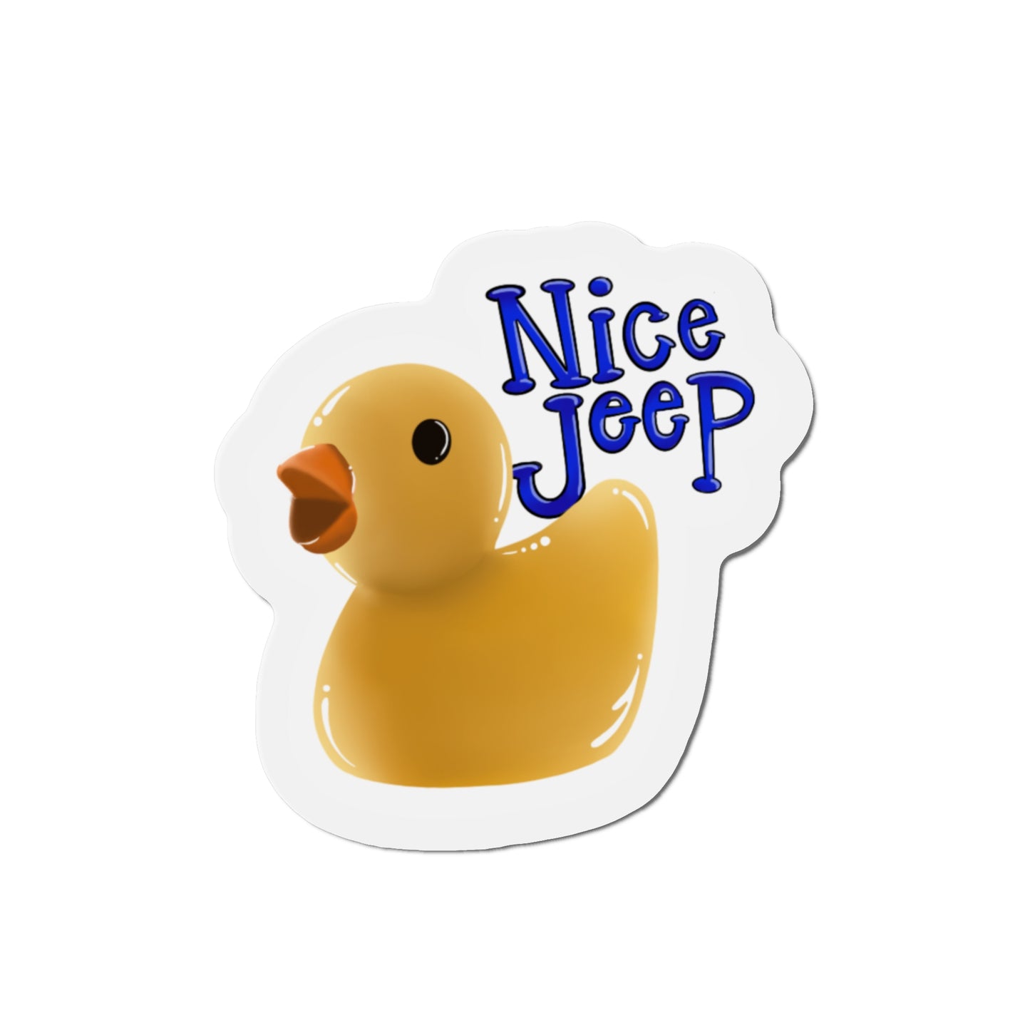 Nice Jeep duck Kiss-Cut Magnet Home Decor Printify   