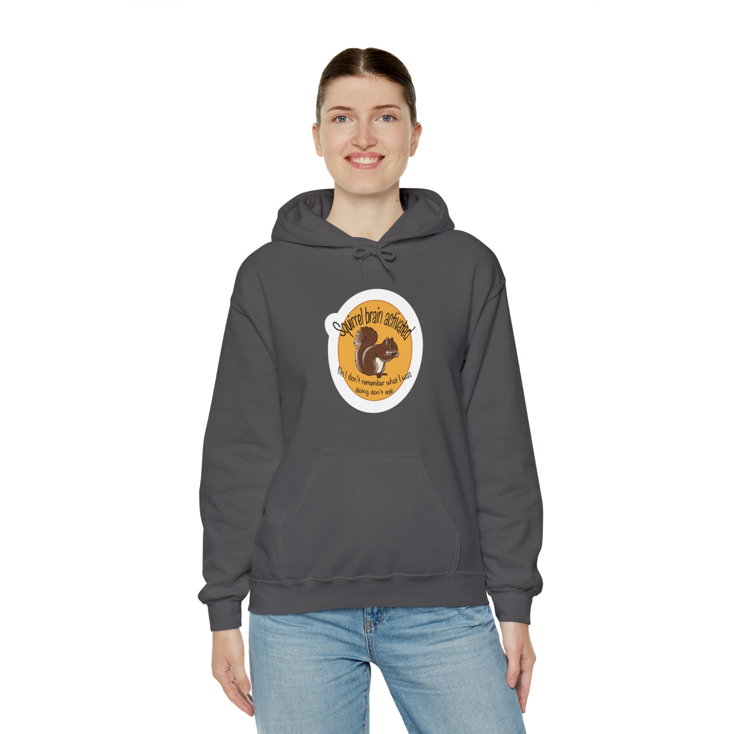 squirrel brain Unisex Heavy Blend™ Hooded Sweatshirt Hoodie Printify   