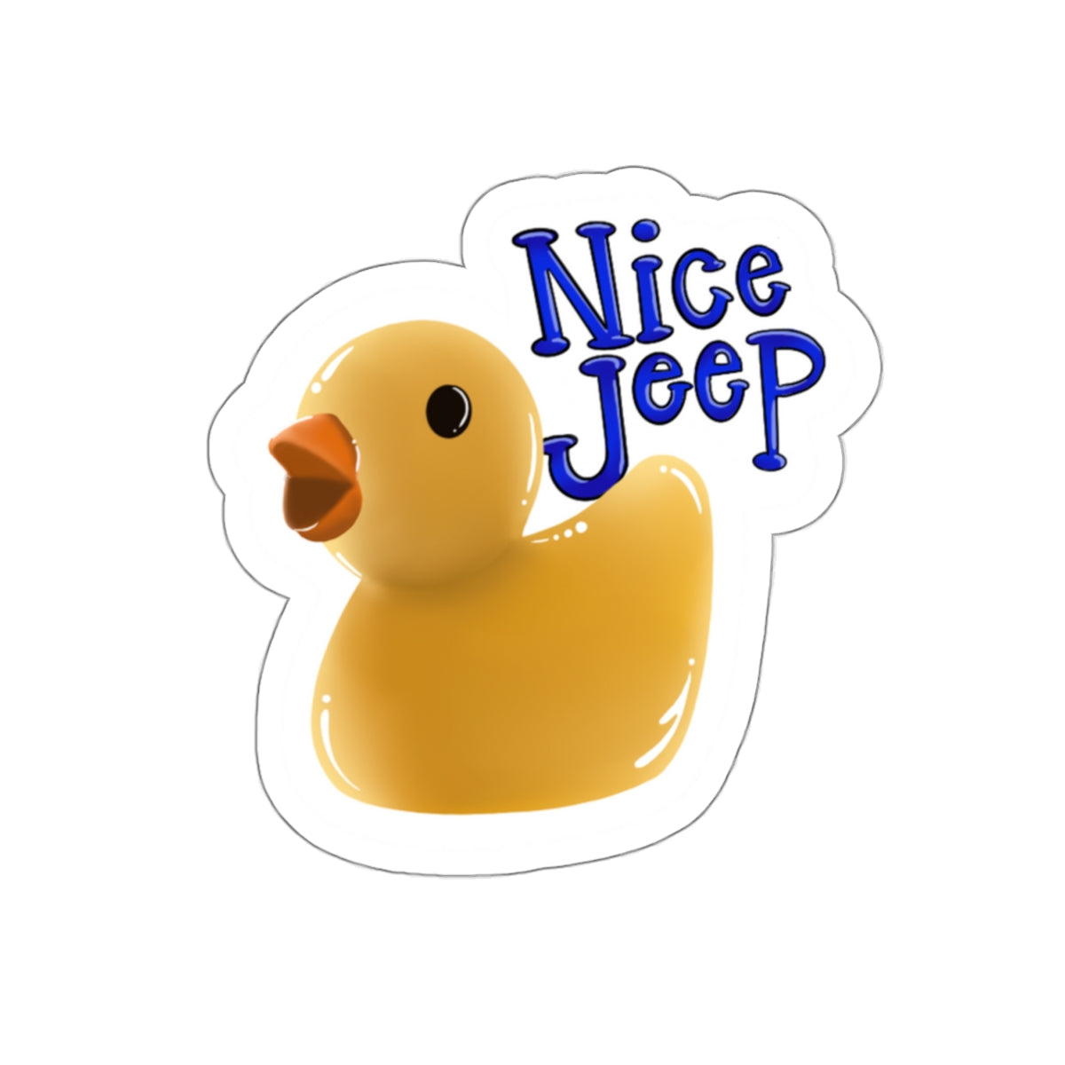 Nice Jeep Kiss-Cut Sticker Paper products Printify   