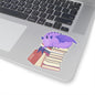 Book Dragon Kiss-Cut Sticker Paper products Printify 4" × 4" Transparent 