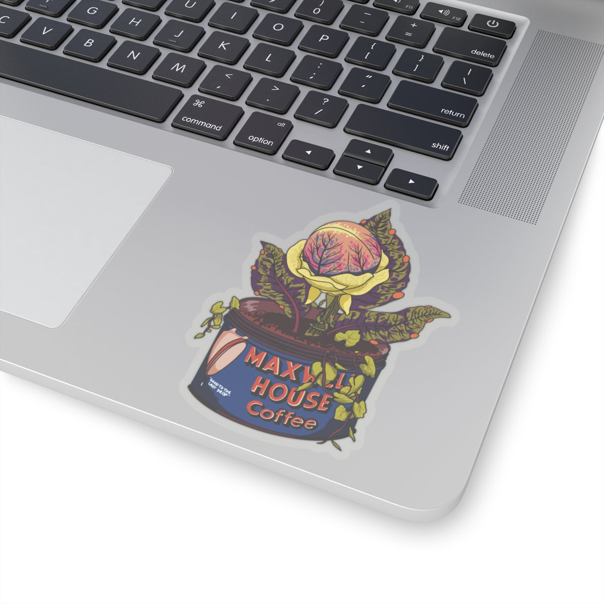 Little shop of horrors Audrey II Kiss-Cut Sticker Paper products Printify 4" × 4" Transparent 