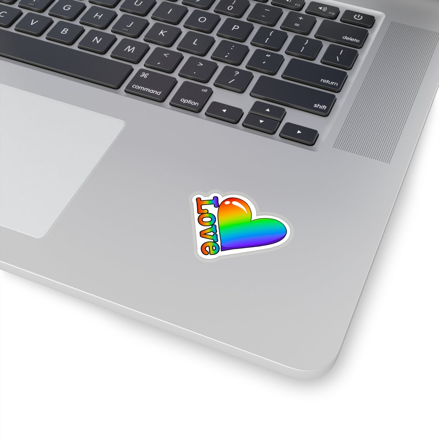 Pride love rainbow Kiss-Cut Sticker Paper products Printify   