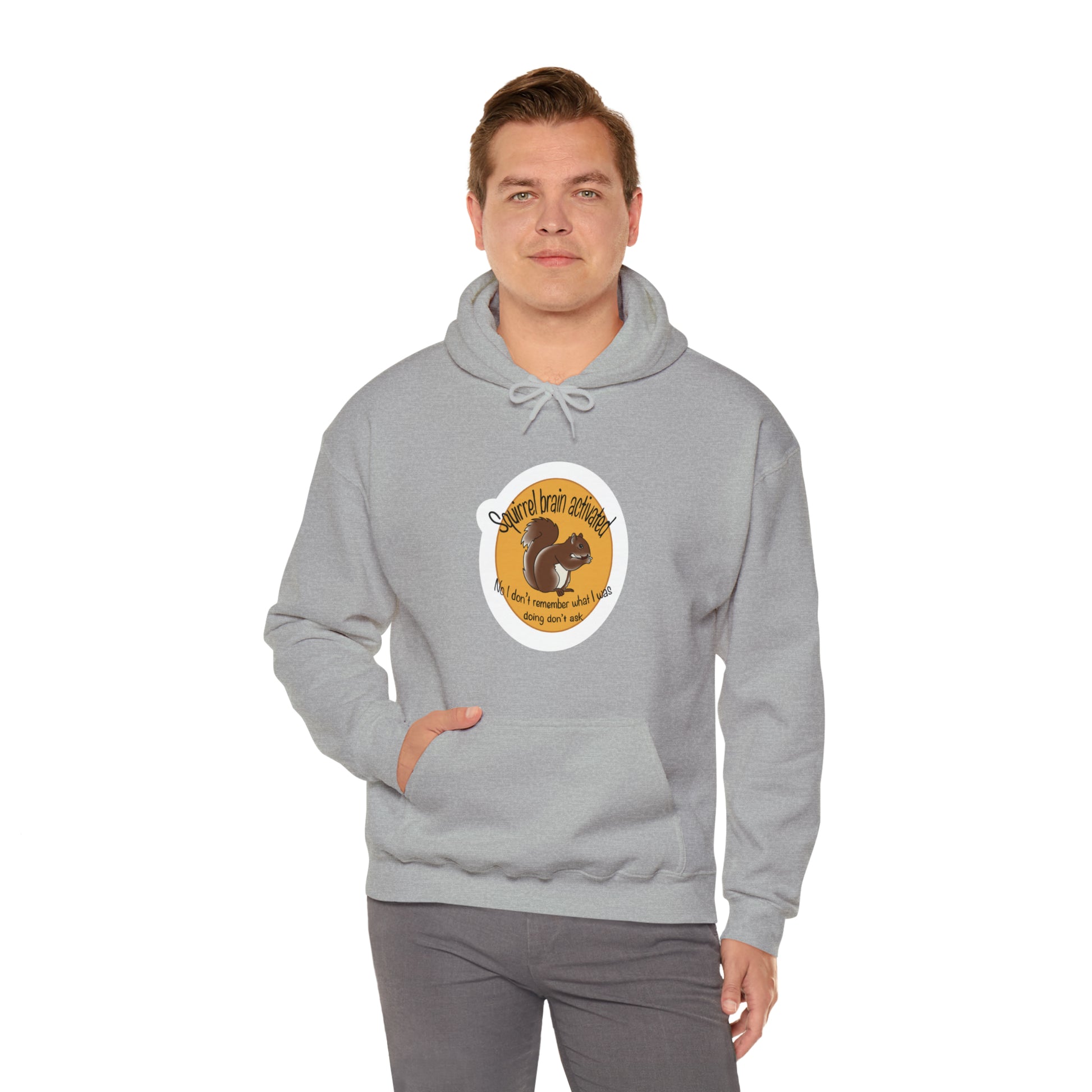 squirrel brain Unisex Heavy Blend™ Hooded Sweatshirt Hoodie Printify   