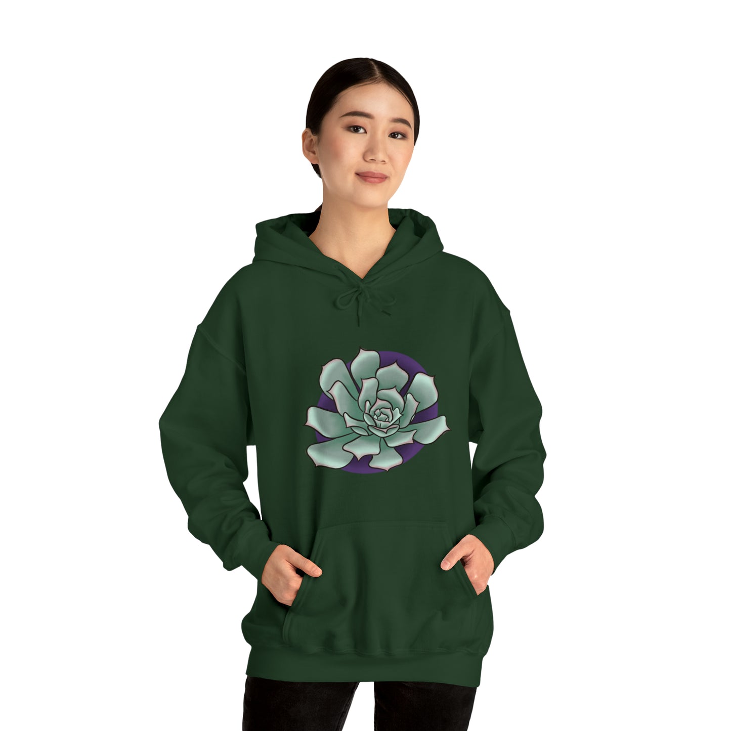 succulent Unisex Heavy Blend™ Hooded Sweatshirt Hoodie Printify   