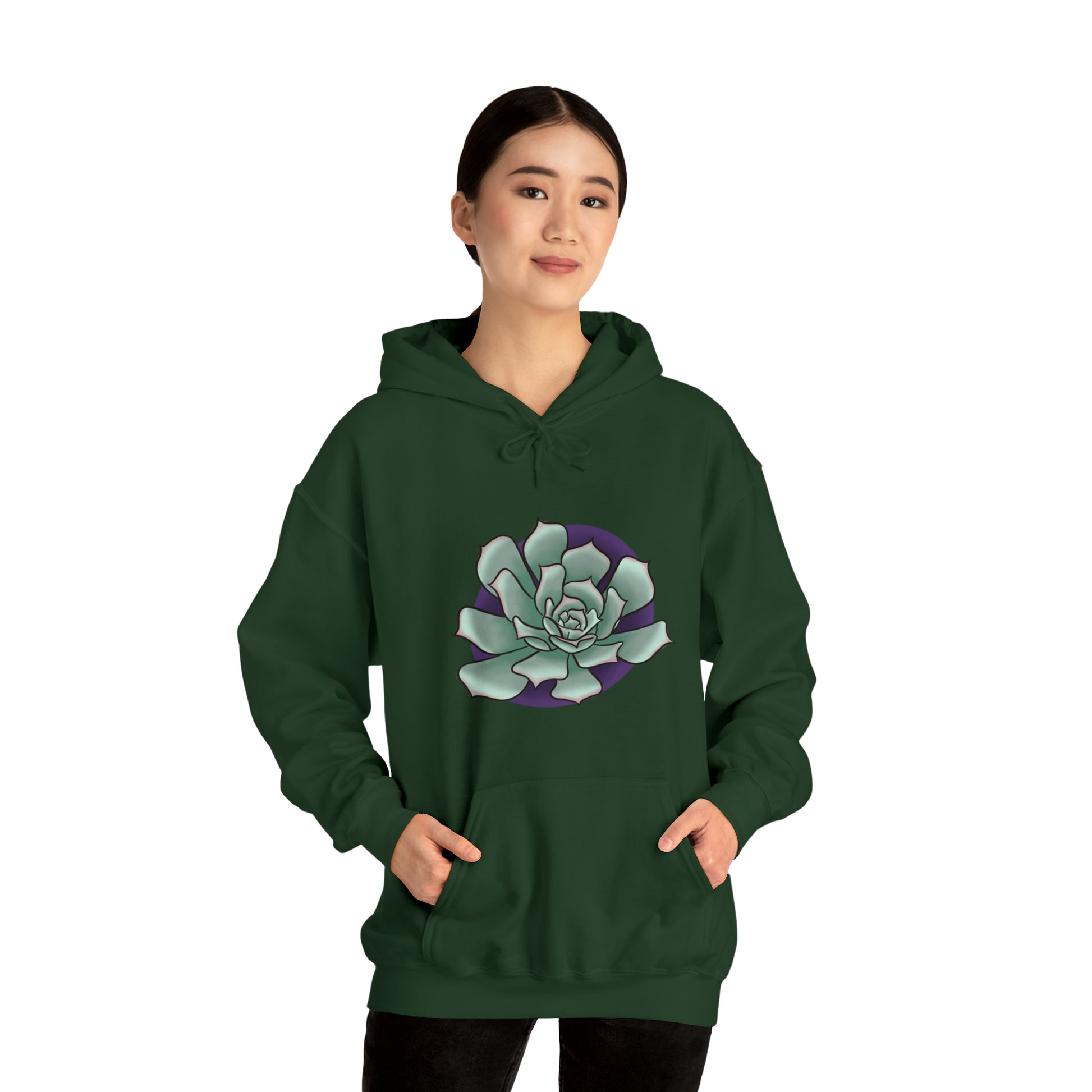 succulent Unisex Heavy Blend™ Hooded Sweatshirt Hoodie Printify   