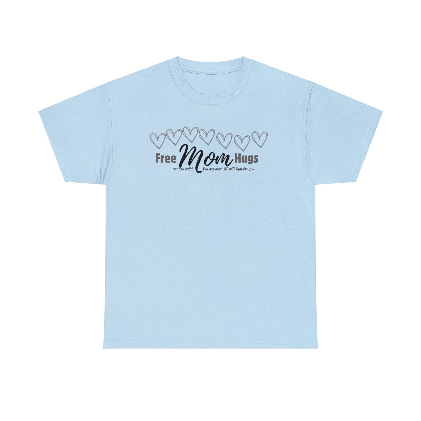 Spread Love and Acceptance: "Free Mom Hugs" Shirt T-Shirt Printify Light Blue S 