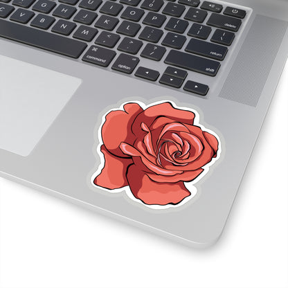 Rose Kiss-Cut Sticker Paper products Printify   