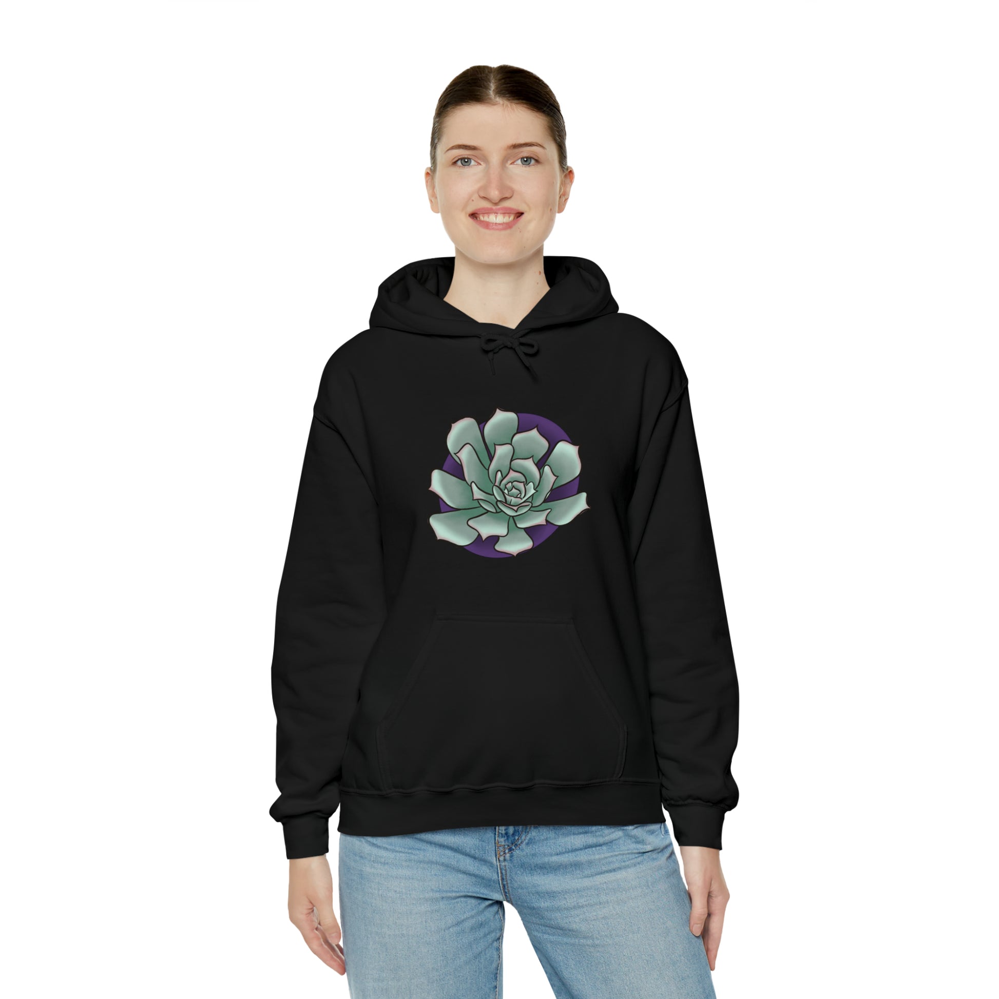 succulent Unisex Heavy Blend™ Hooded Sweatshirt Hoodie Printify   