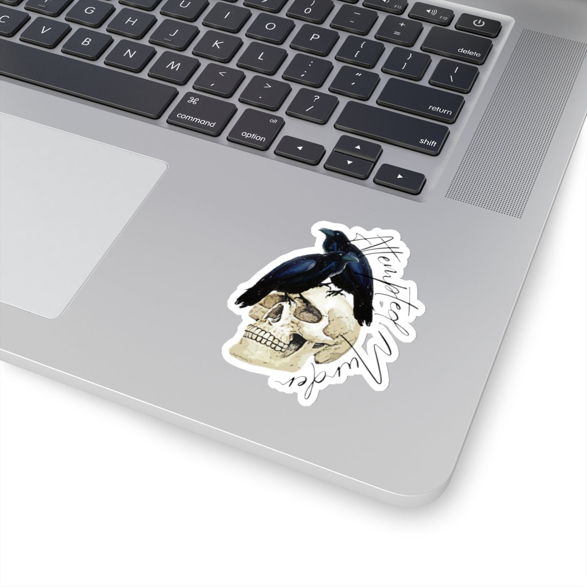 Crow Skull Kiss-Cut Stickers