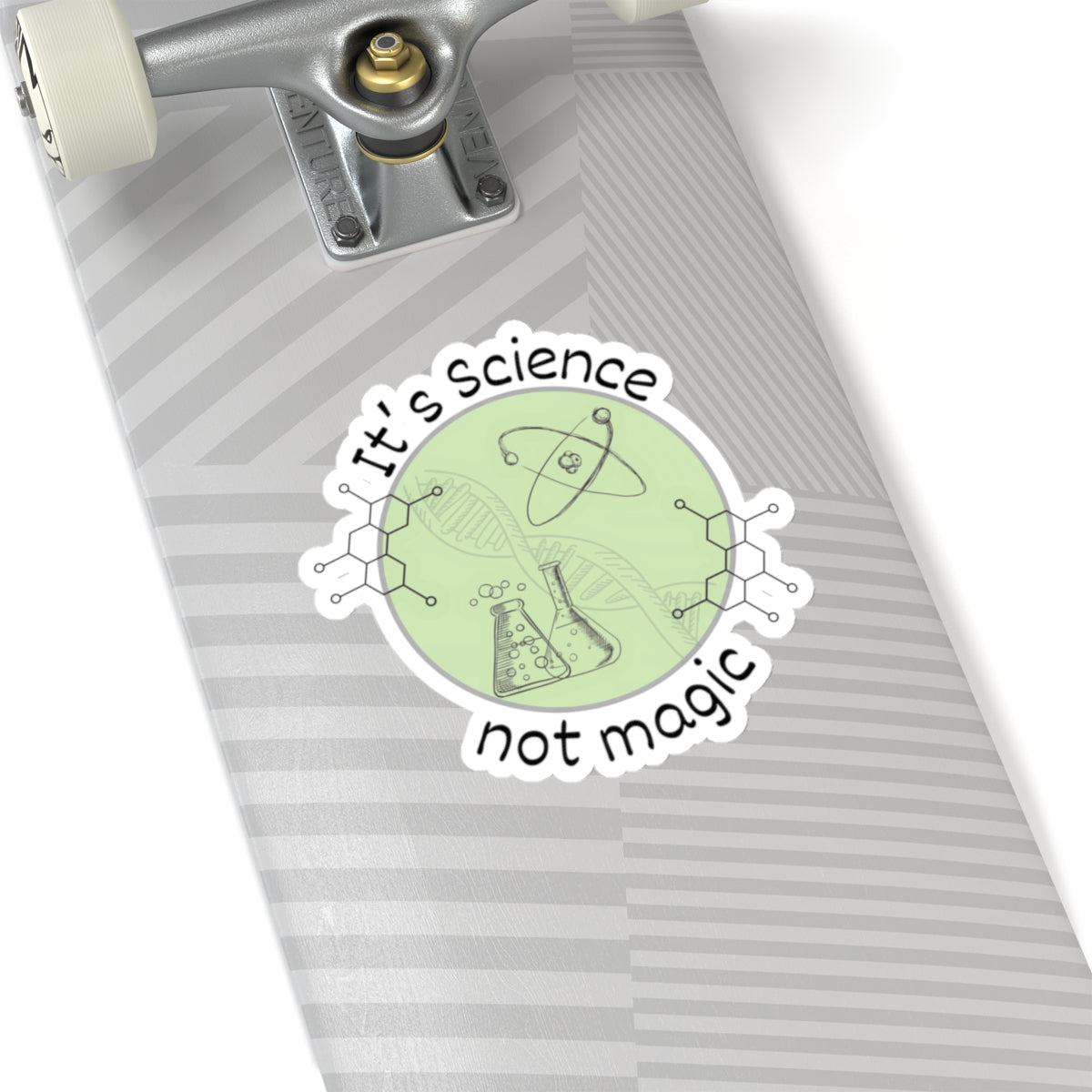 Its science not magic Kiss-Cut Sticker Paper products Printify   