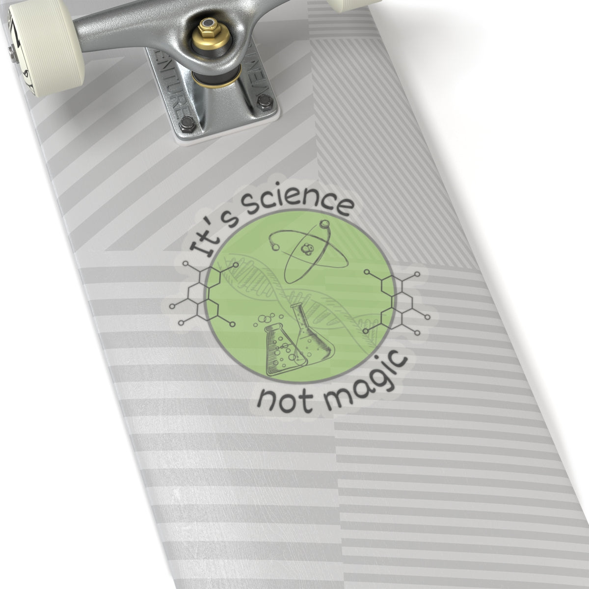 Its science not magic Kiss-Cut Sticker Paper products Printify   