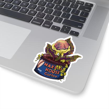 Little shop of horrors Audrey II Kiss-Cut Sticker Paper products Printify 4" × 4" White 