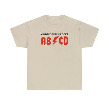 Rocking Kindergarten in Style: "AB/CD Kindergarten Rocks" T-Shirt T-Shirt Printify Sand S 