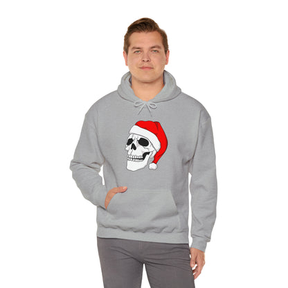 Santa Skull Unisex Heavy Blend™ Hooded Sweatshirt Hoodie Printify   