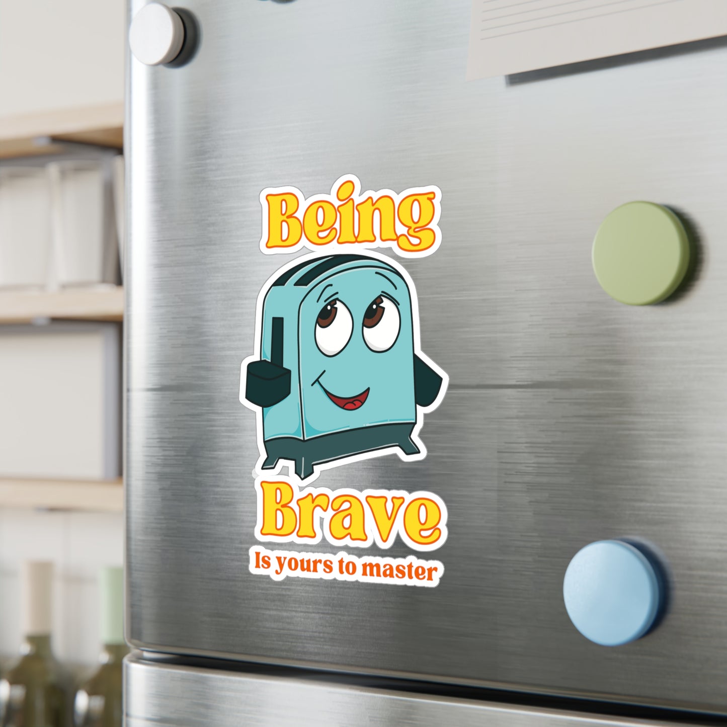 Brave little toaster Kiss-Cut sticker Paper products Printify   