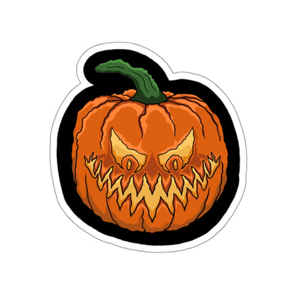 Jack o lantern Kiss-Cut Sticker Paper products Printify   