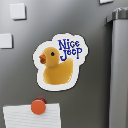 Nice Jeep duck Kiss-Cut Magnet Home Decor Printify   