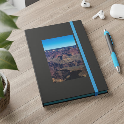 Grand Canyon Color Contrast Notebook - Ruled Paper products Printify 5.5" x 8.25" Blue Ruled line