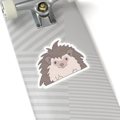 Hedgehog Kiss-Cut Sticker Paper products Printify   