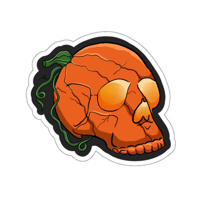 Jack - o - Lantern skull Kiss-Cut Sticker Paper products Printify   