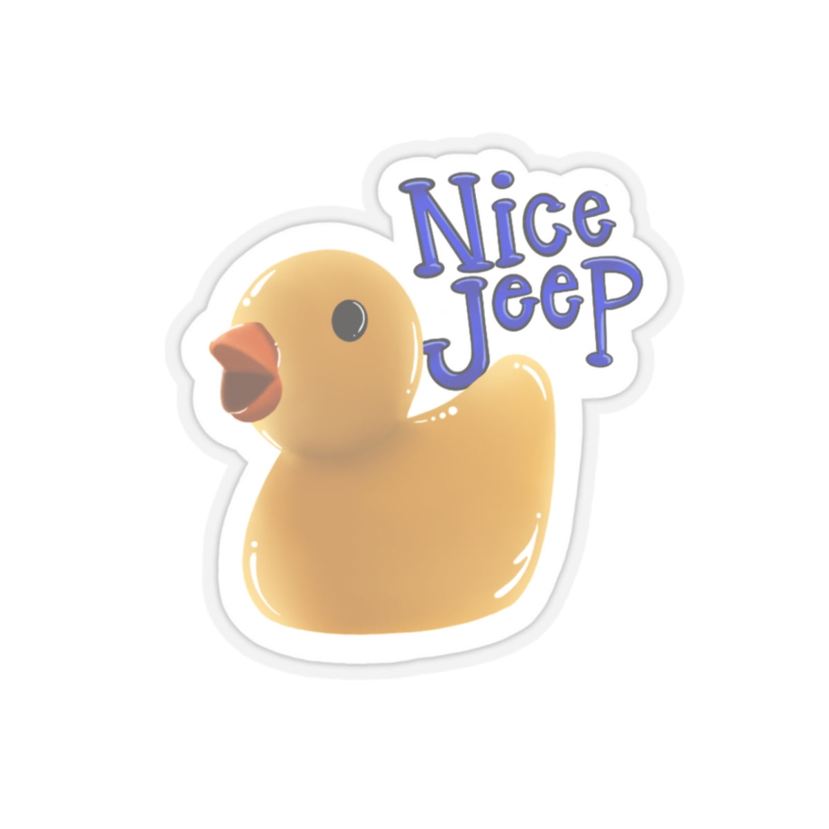 Nice Jeep Kiss-Cut Sticker Paper products Printify   