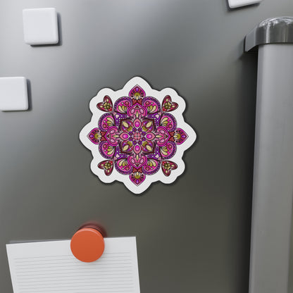 pink Mandala Die-Cut Magnet Home Decor Printify 5" x 5" Die-Cut 1 pc