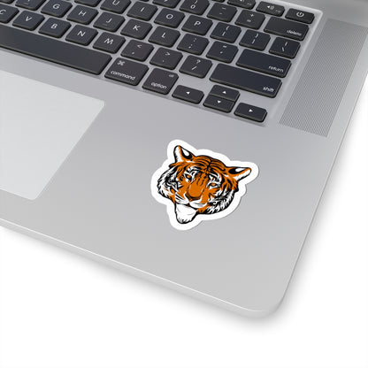 Tiger Kiss-Cut Sticker Paper products Printify 2" × 2" White 