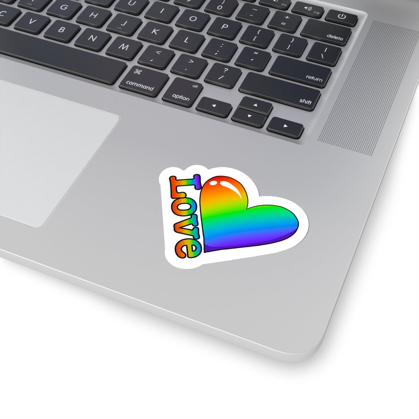 Pride love rainbow Kiss-Cut Sticker Paper products Printify   