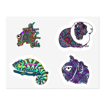 Mandala Animals Sticker Sheets Paper products Printify   