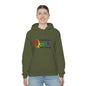 Far too queer Pride Unisex Heavy Blend™ Hooded Sweatshirt Hoodie Printify Military Green S 