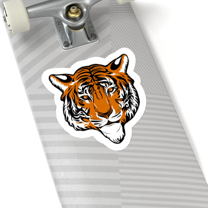 Tiger Kiss-Cut Sticker Paper products Printify 6" × 6" White 