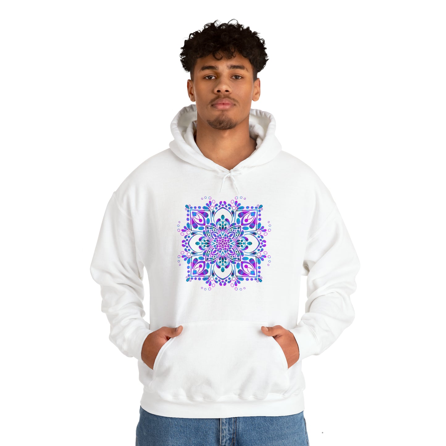 Mandala hoodie Unisex Heavy Blend™ Hooded Sweatshirt Hoodie Printify   