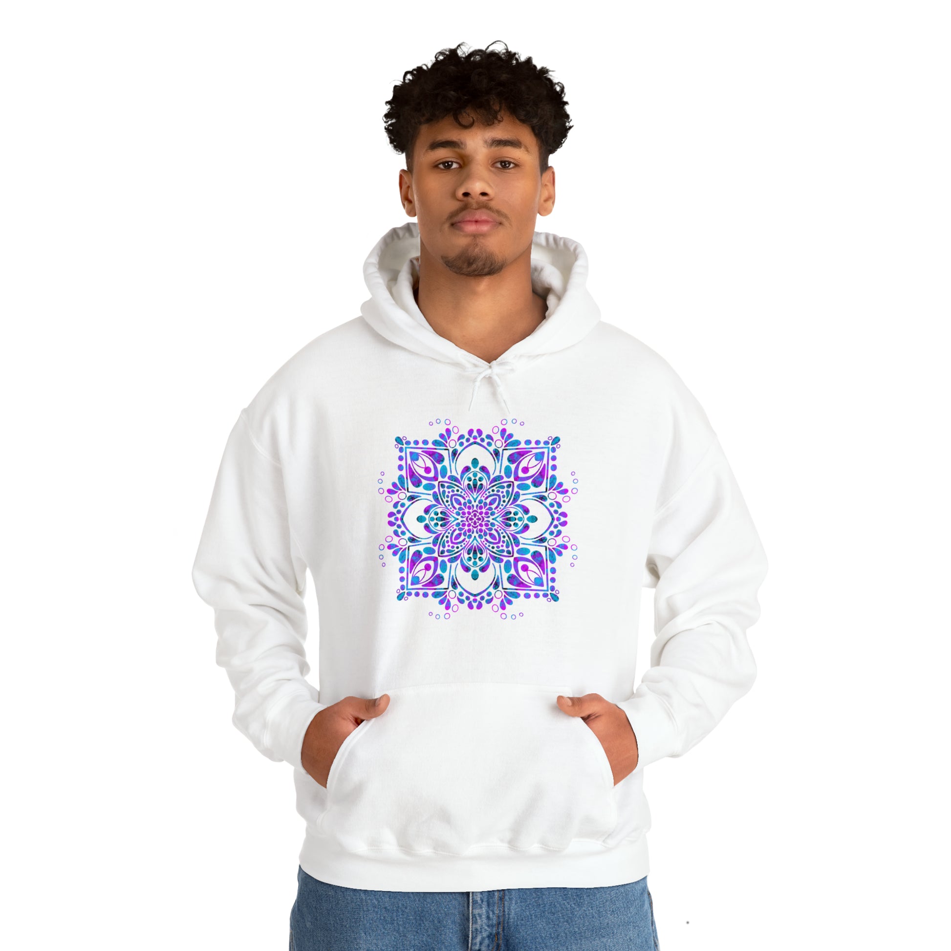 Mandala hoodie Unisex Heavy Blend™ Hooded Sweatshirt Hoodie Printify   