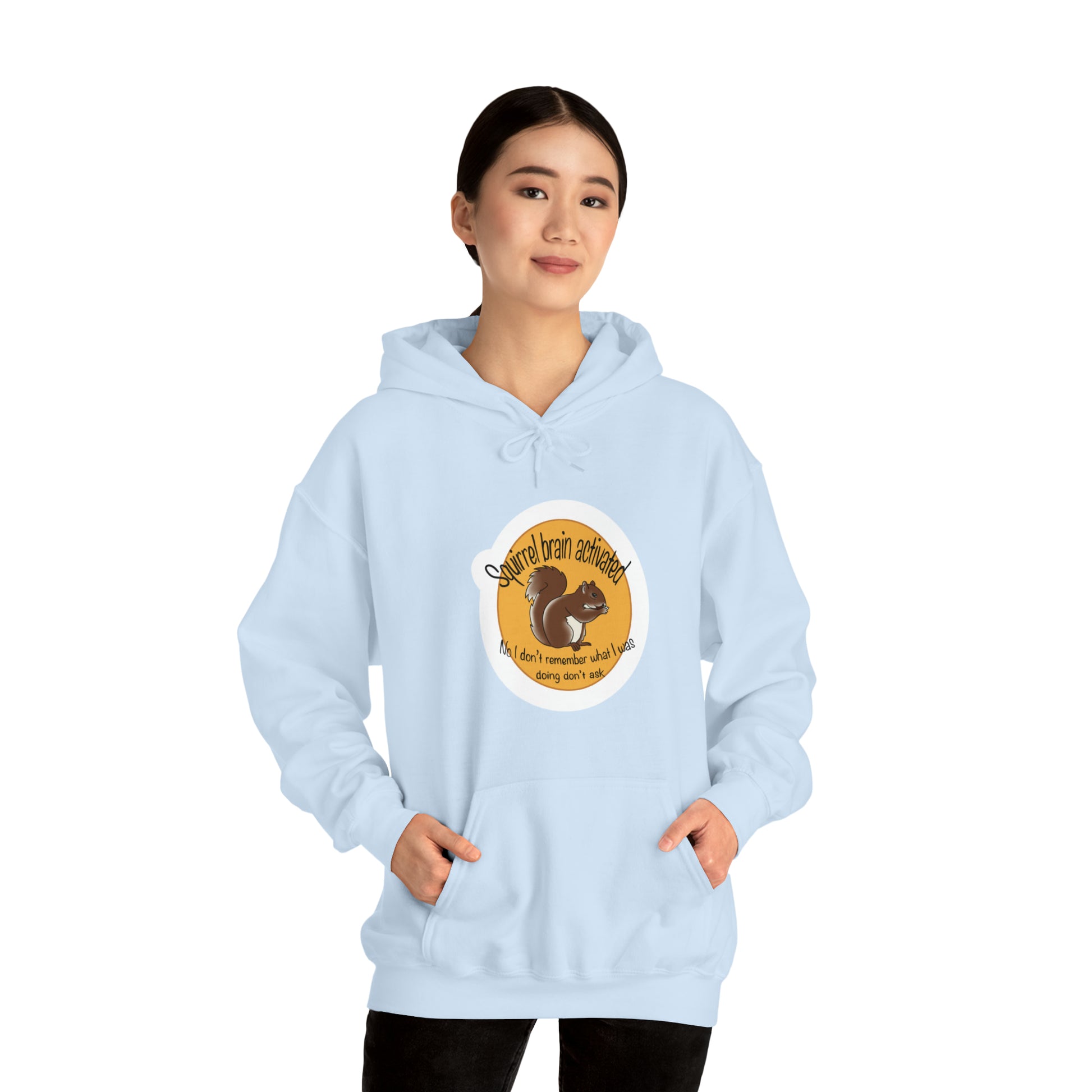 squirrel brain Unisex Heavy Blend™ Hooded Sweatshirt Hoodie Printify   