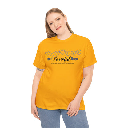 Spread Love and Comfort: "Free Parental Hugs" Shirt T-Shirt Printify Gold S 