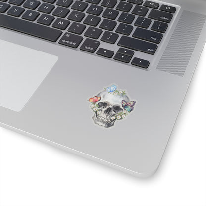 Butterfly and skulls Kiss-Cut Sticker