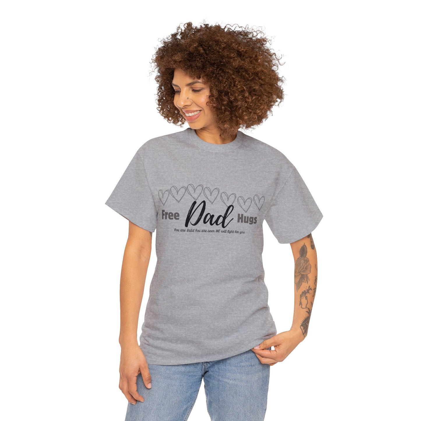 Spread Love and Warmth: "Free Dad Hugs" Shirt T-Shirt Printify   