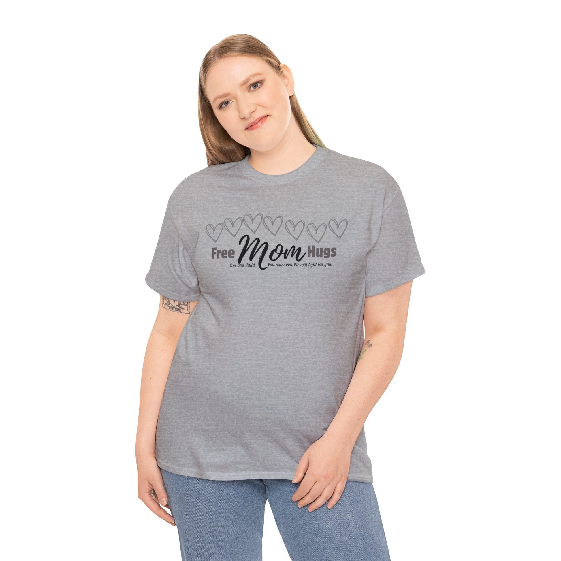 Spread Love and Acceptance: "Free Mom Hugs" Shirt T-Shirt Printify   