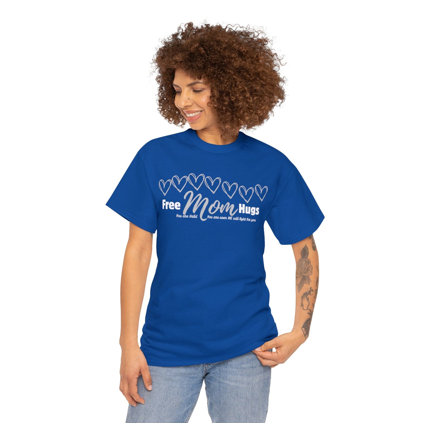 Spread Love and Acceptance: "Free Mom Hugs" Shirt light on Dark T-Shirt Printify   