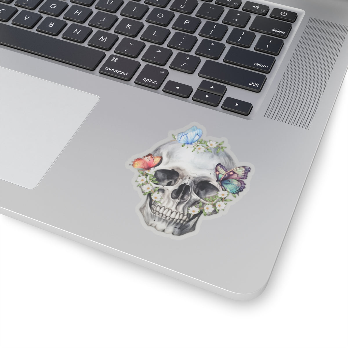 Butterfly and skulls Kiss-Cut Sticker