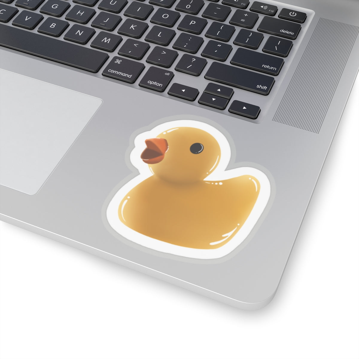 Rubber duckie Kiss-Cut Sticker Paper products Printify   