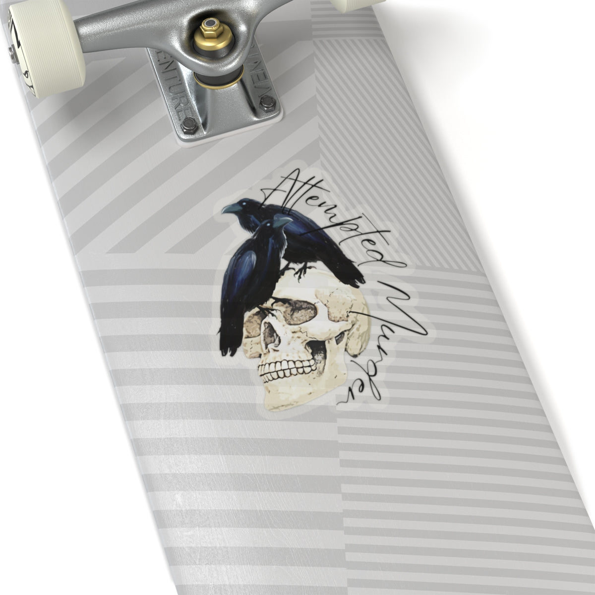 Crow Skull Kiss-Cut Stickers