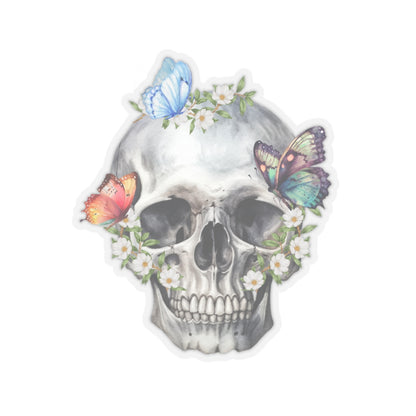 Butterfly and skulls Kiss-Cut Sticker